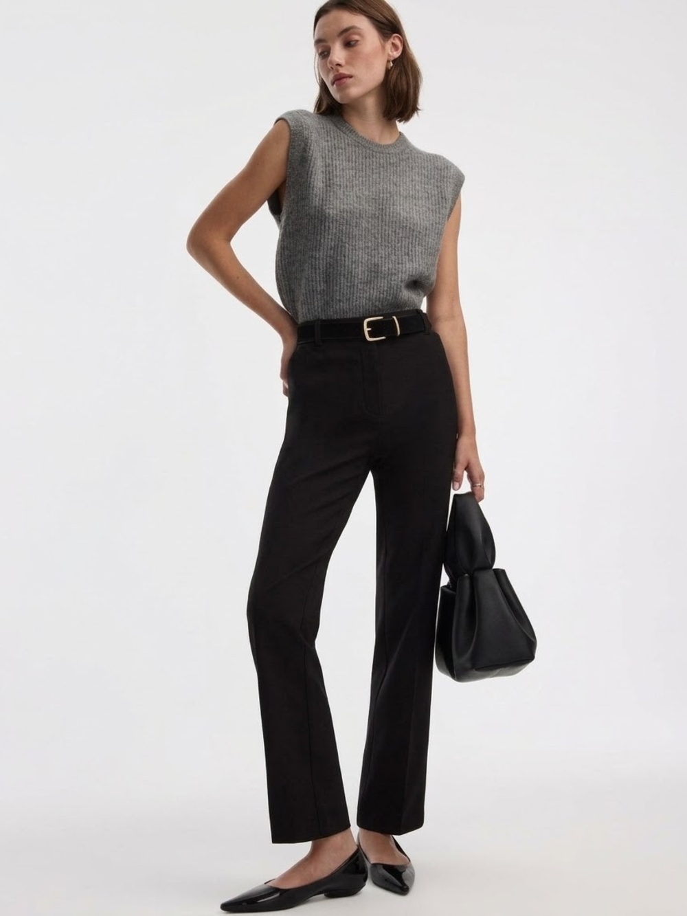 REITMANS The Iconic Petite Navy Straight Leg Trousers 16P Tailored Officewear